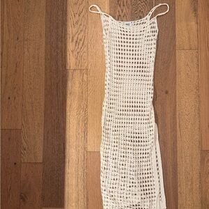 Princess Polly Cream Crochet cover up